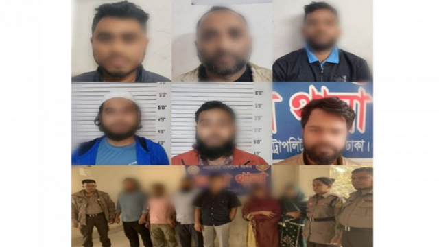 দুই নারীসহ হানিট্র্যাপ চক্রের ১২ সদস্য গ্রেফতার